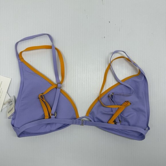 L*Space Bikini Top womens large Seam-Free Finneas Blue Orange Pool Vacation - Picture 6 of 7